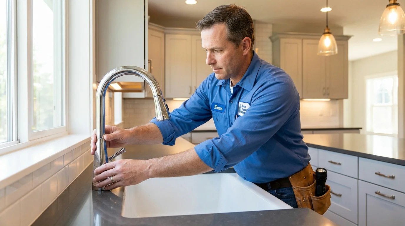 Kitchen faucet installation by Johns Plumbing LLC in Farley
