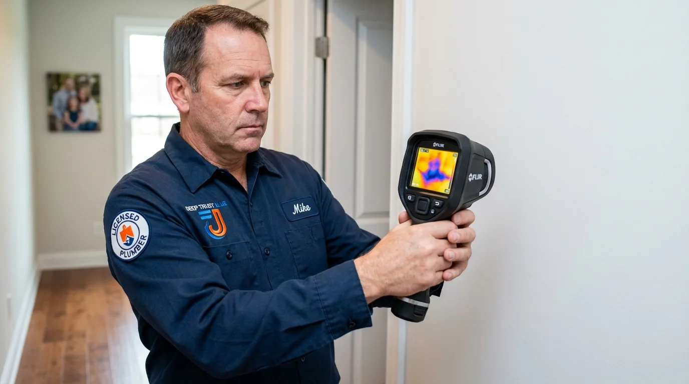 Thermal imaging leak detection by Johns Plumbing LLC in Farley